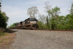 NS 9830 leads train 28X through Thompsontown PA